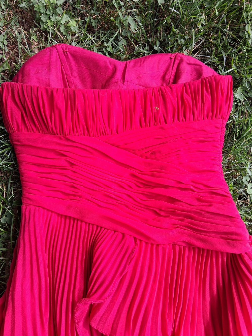 PROM DRESS Dalia Macphee Pleat Chiffon - Picture 6 of 14